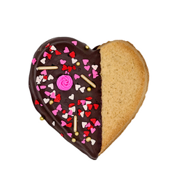 The Big Chocolate Dipped Heart Cookie