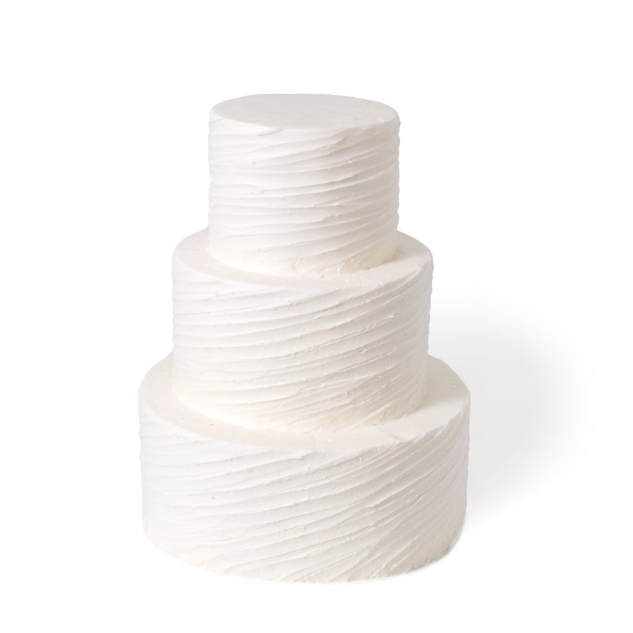 Diagonal Texture Wedding Cake