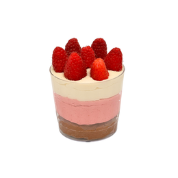 Raspberry Neapolitan Mousse Cup