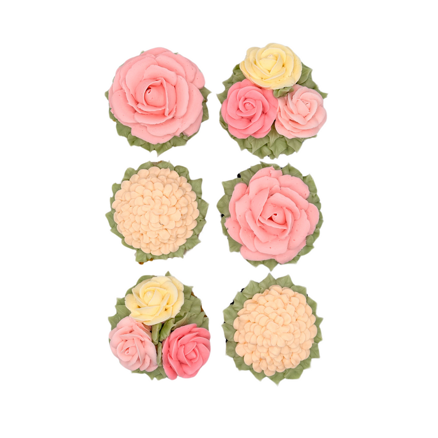 Blush Floral Cupcake Collection